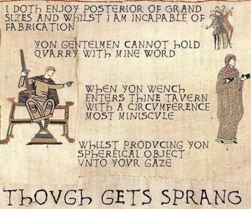 Going Medieval The Bayeux Tapestry Meme Onelargeprawn