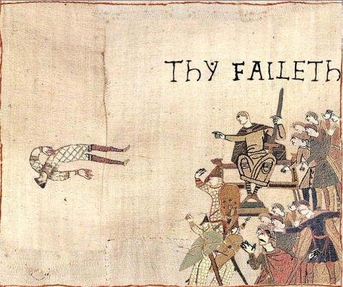 Going Medieval The Bayeux Tapestry Meme Onelargeprawn The bayeux tapestry is important because most art during the medieval times were based on only basically, this tapestry was what showed us how the medieval people lived and how they went. going medieval the bayeux tapestry